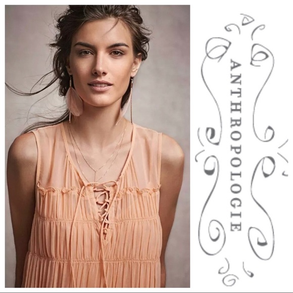 Anthropologie Tops - Floreat Calla Lace-Up Tank